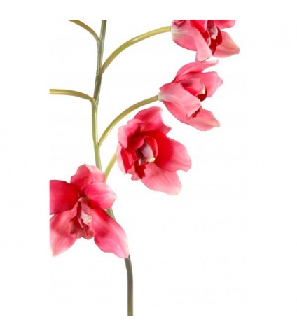 Cymbidium artificiel rouge