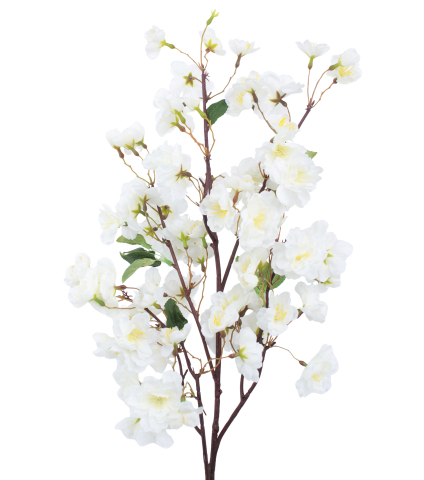 Rameau de cerisier artificiel blanc