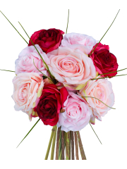 Bouquet artificiel Rosée