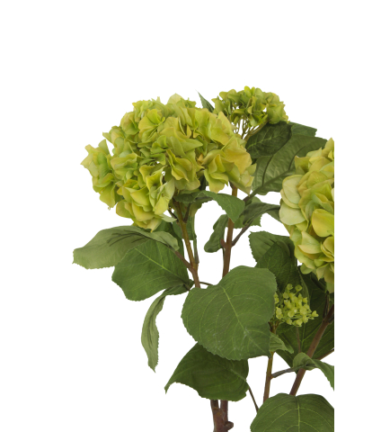 Arbuste hortensia verdi artificiel