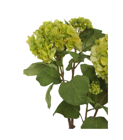 Arbuste hortensia verdi artificiel
