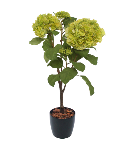 Arbuste hortensia verdi artificiel