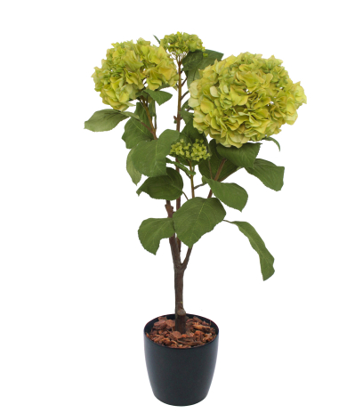 Arbuste hortensia verdi artificiel