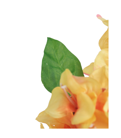 Tige de bougainvillée artificielle orange