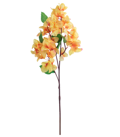 Tige de bougainvillée artificielle orange
