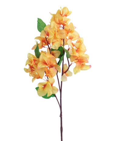 Tige de bougainvillée artificielle orange