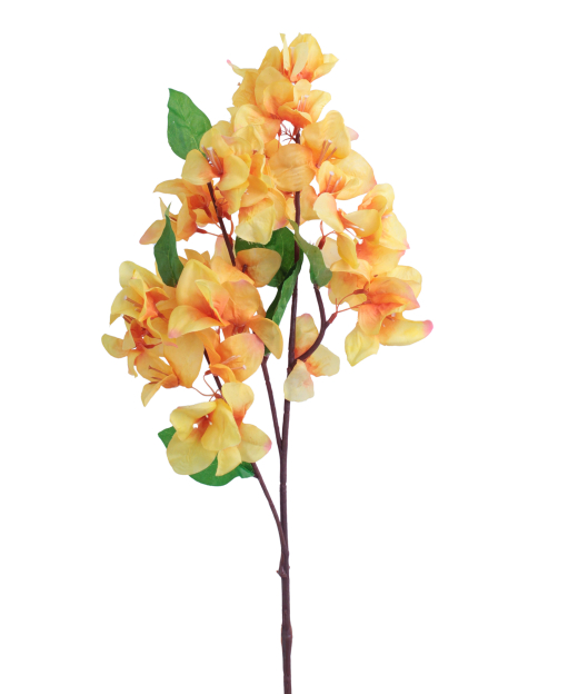 Tige de bougainvillée artificielle orange