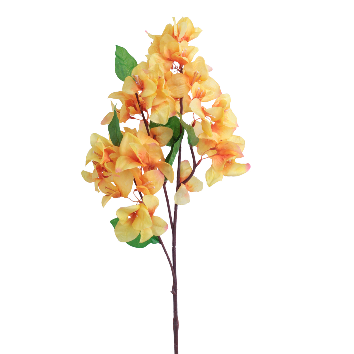 Tige de bougainvillée artificielle orange