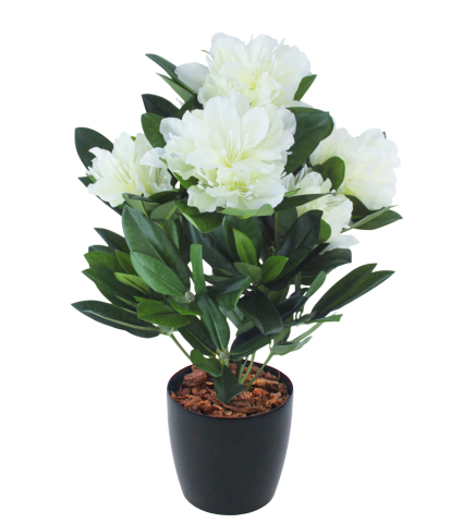 Rhododendron artificiel blanc