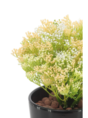 Skimmia artificiel vert et jaune