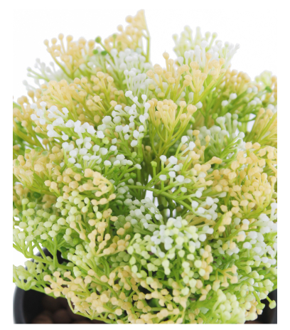 Skimmia artificiel vert et jaune