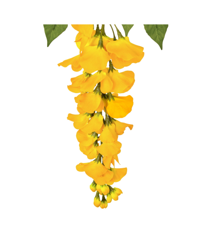 Tige de glycine artificielle jaune