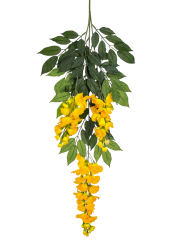 Tige de glycine artificielle jaune