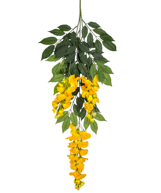 Tige de glycine artificielle jaune