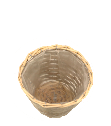 Cache pot en osier chaulé