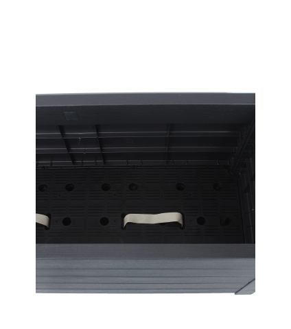 Grand bac noir en lames