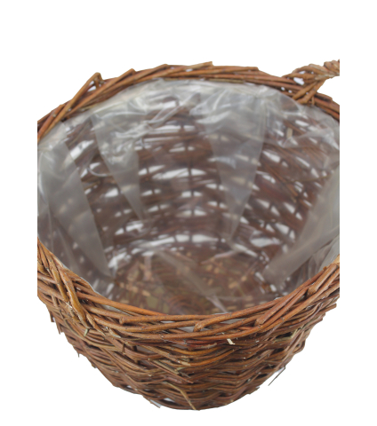 Panier en osier marron