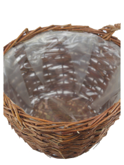 Panier en osier marron