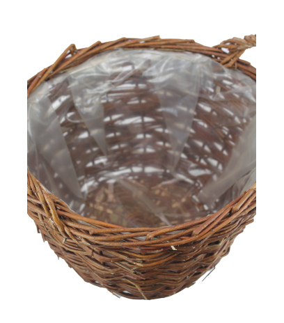 Panier en osier marron