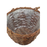 Panier en osier marron