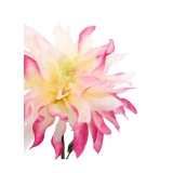Grand dahlia artificiel rose et crème