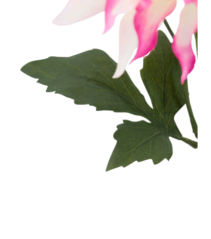 Dahlia artificiel rose et crème