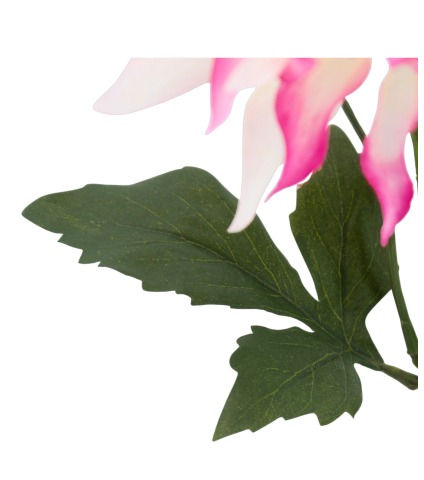 Grand dahlia artificiel rose et crème