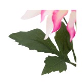 Grand dahlia artificiel rose et crème