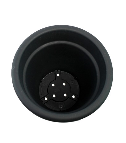 Pot rond gris anthracite Bromo