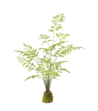 Fougère artificielle pot déco résine
