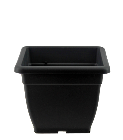 Pot carré gris anthracite Java