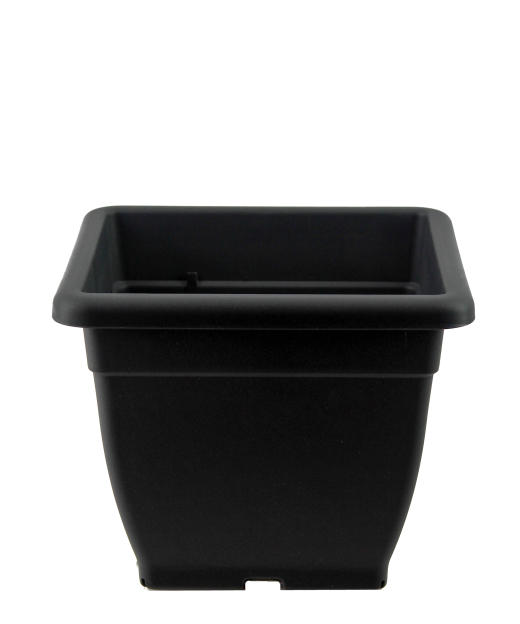 Pot carré gris anthracite Java