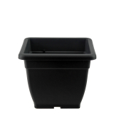 Pot carré gris anthracite Java