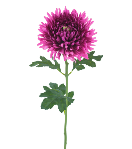 Tige de chrysanthème artificiel fuchsia