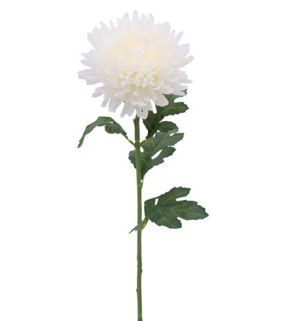 Tige de chrysanthème artificiel blanc