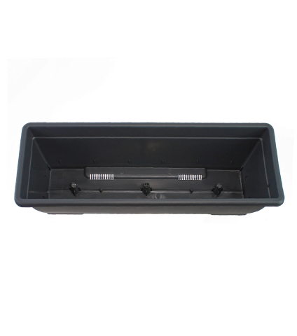 Jardinière longue anthracite