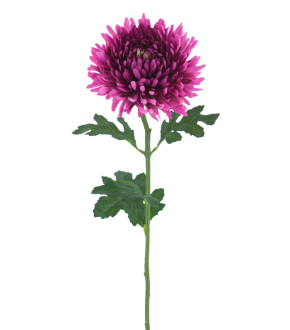 Tige de chrysanthème artificiel fuchsia