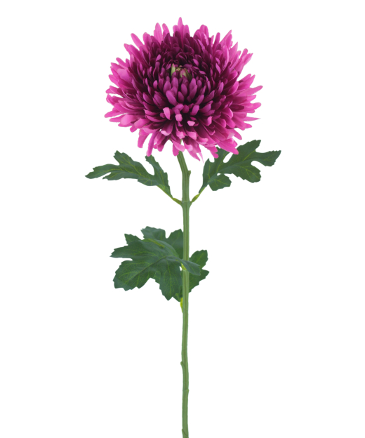 Tige de chrysanthème artificiel fuchsia