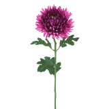 Tige de chrysanthème artificiel fuchsia