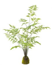 Fougère artificielle pot déco résine