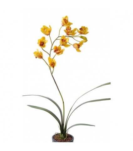 Cymbidium artificiel fleuri