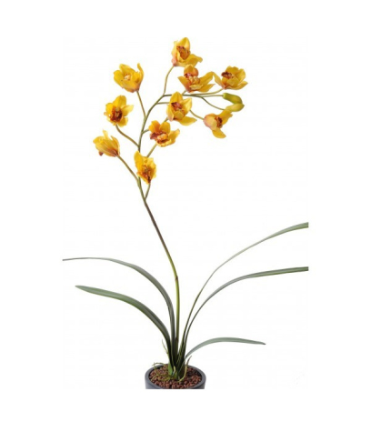 Cymbidium artificiel fleuri