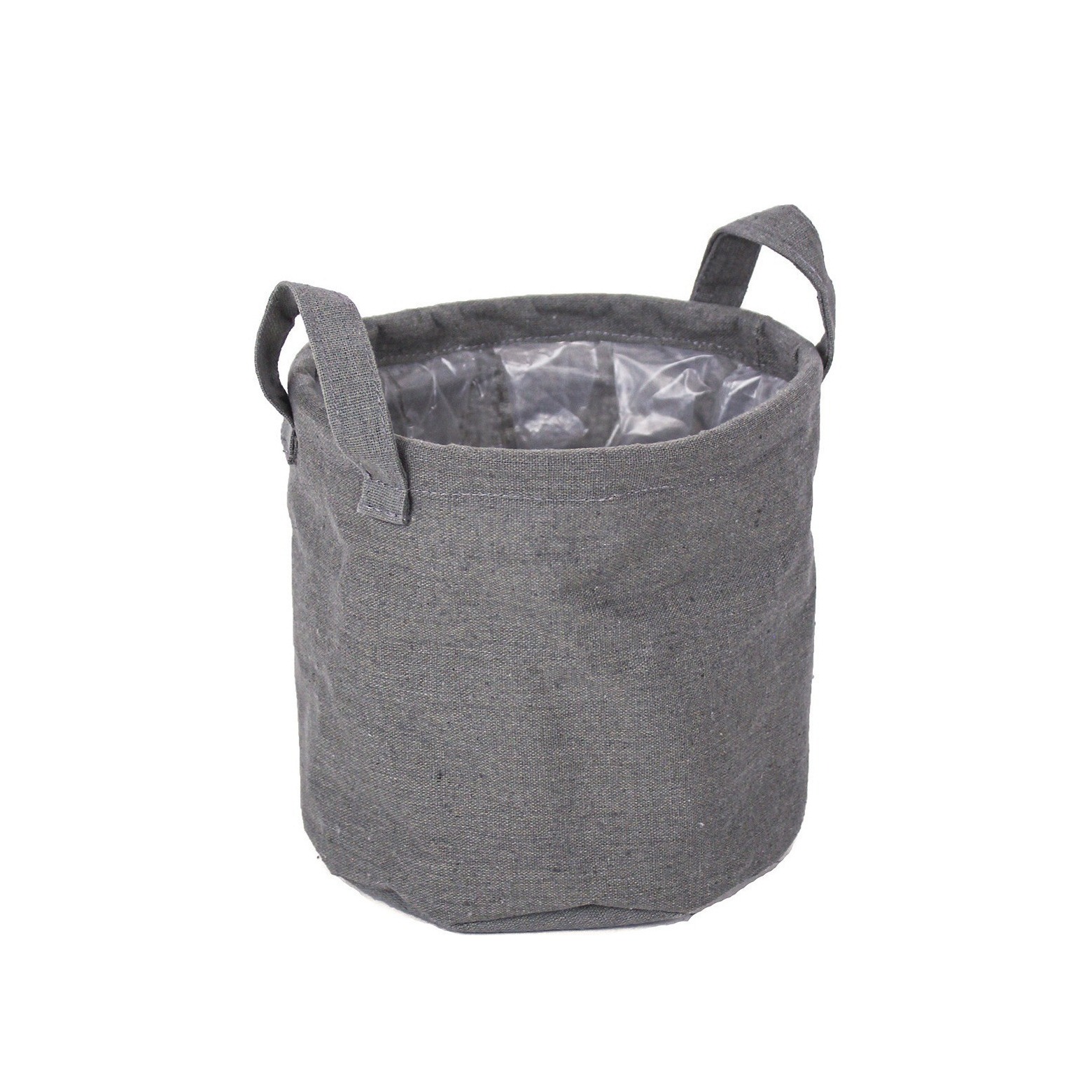 Cache-pot en toile de jute