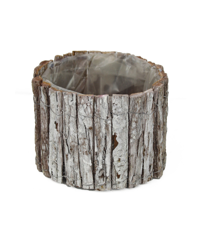 Cache-pot en écorce