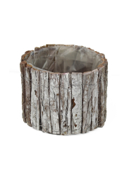 Cache-pot en écorce