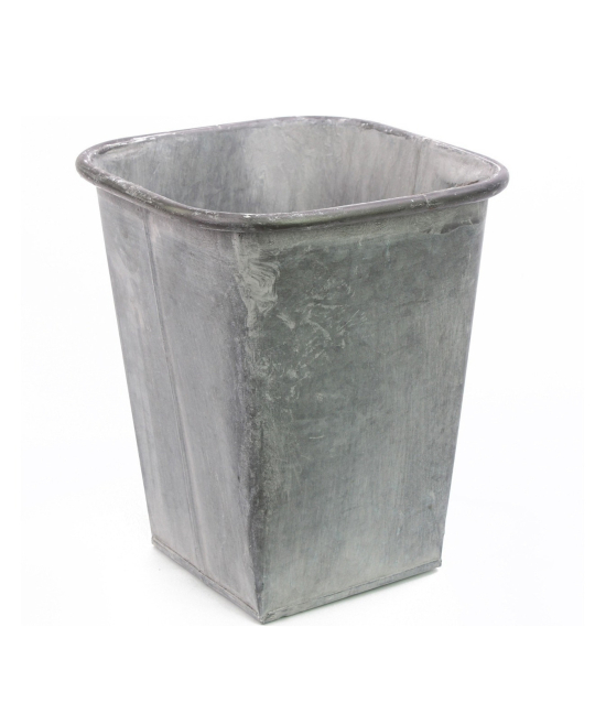 Cache-pot zinc vieilli