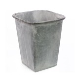 Cache-pot zinc vieilli