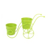 Brouette en zinc vert