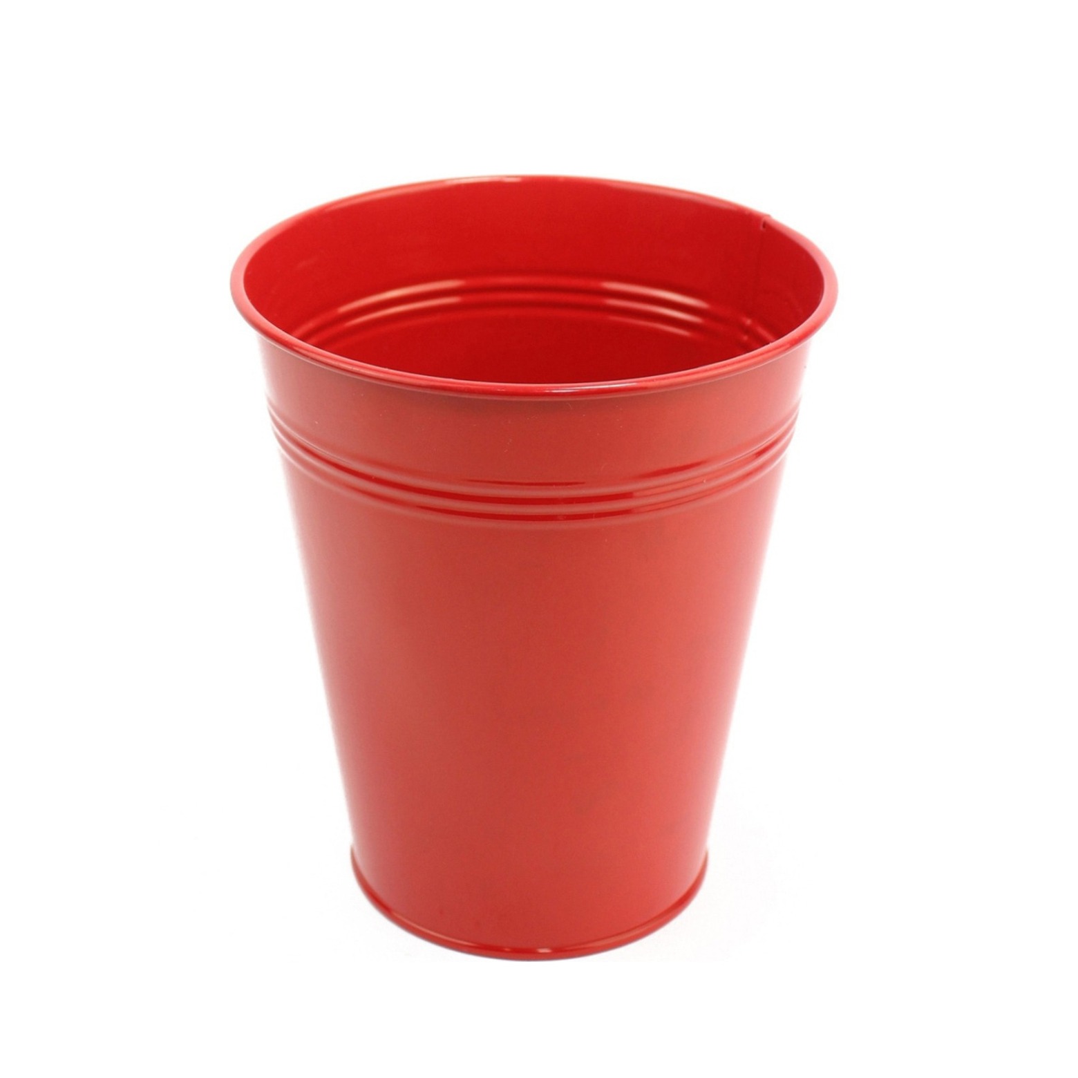 Pot en zinc rouge