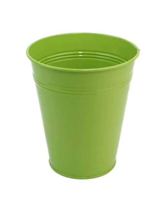 Pot en zinc vert